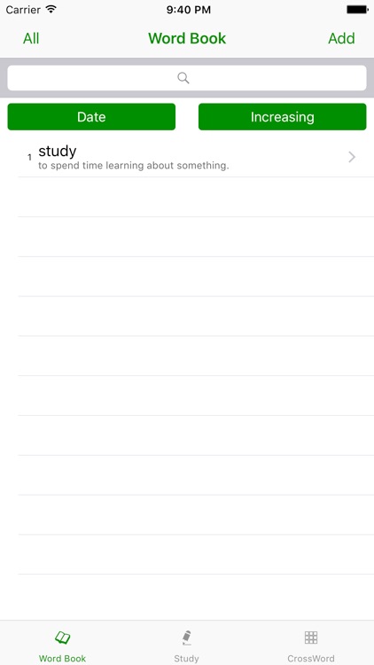 Word Book with Crossword