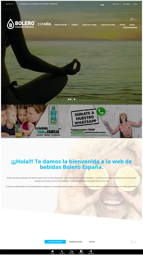 BEBIDAS BOLERO