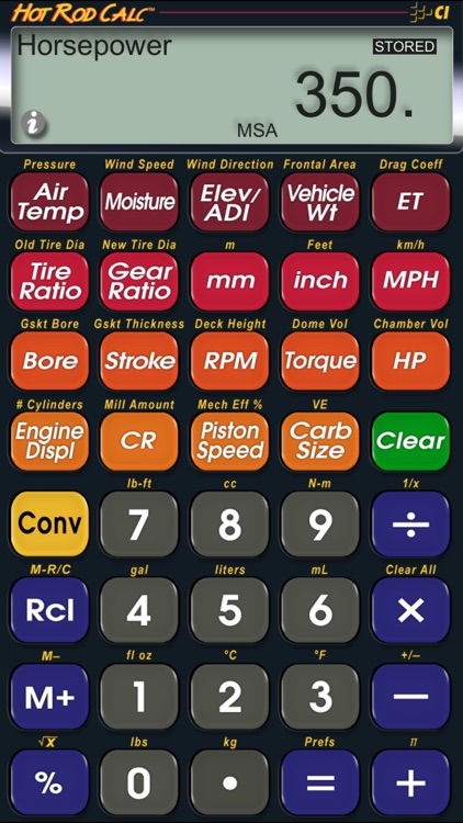 Hot Rod Calc Bracket Racer Performance Calculator