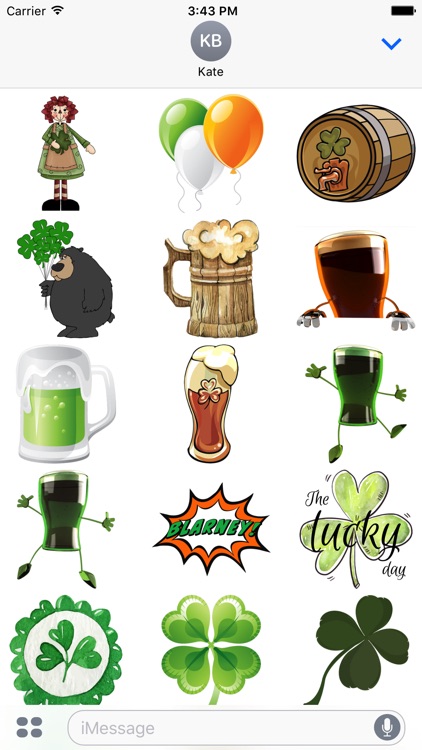 St. Patricks Stickers #1 for iMessage