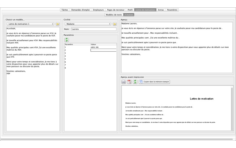 Screenshot #3 pour Assistant de demande d'emploi