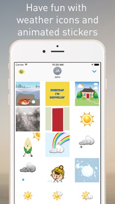 The Weather Network Stickers for iMessage screenshot 2