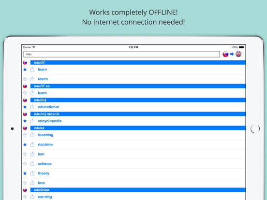 Screenshot #4 pour English  Slovak Dictionary