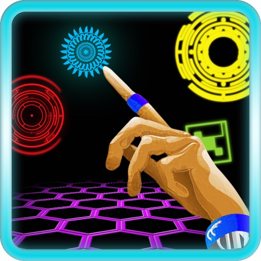 Neon MMM: Geometry Finger Warp iOS App