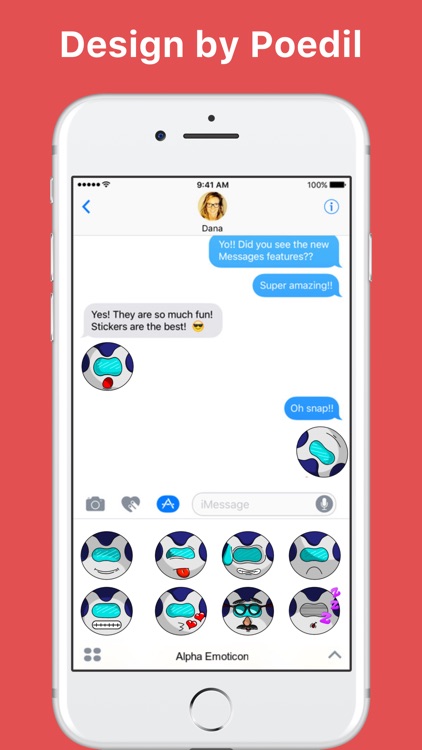 Alpha Emoticon stickers by Poedil