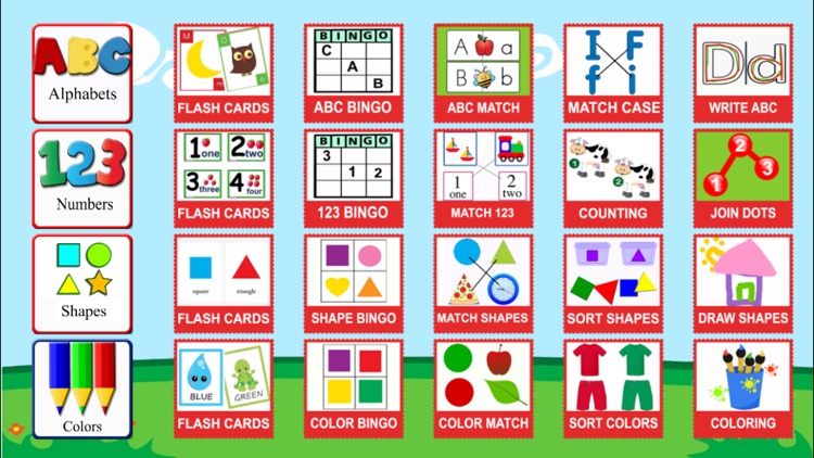 PreK Letters and Numbers Learning Tracing Games
