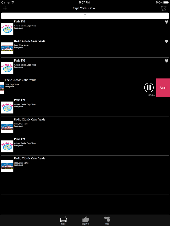 Cape Verde Radio iPad screenshot 4 - Entertainment app