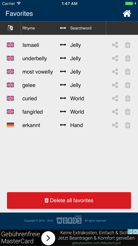 #5. a! Rhymes (iOS) 由: NameRobot GmbH