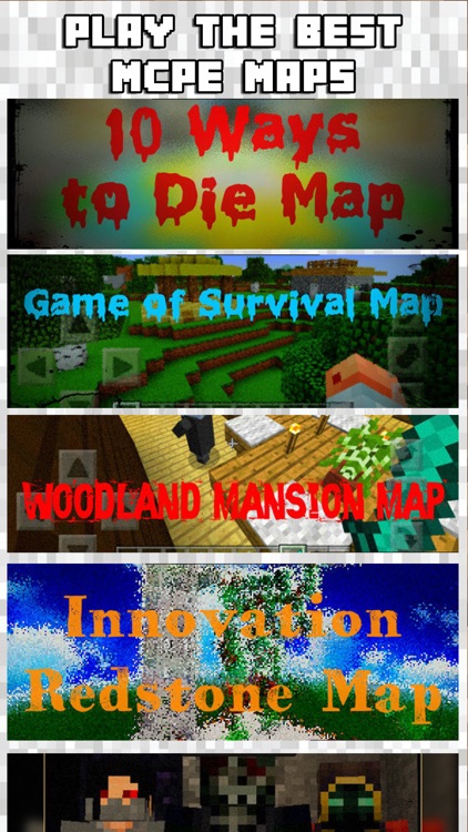 MCPE MAPS Free for Minecraft Map Pocket Edition PE