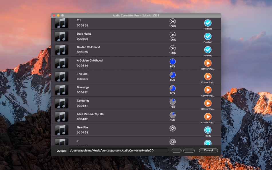 #5. Audio Convert-Music Converter (macOS) 게시자: 凤 张