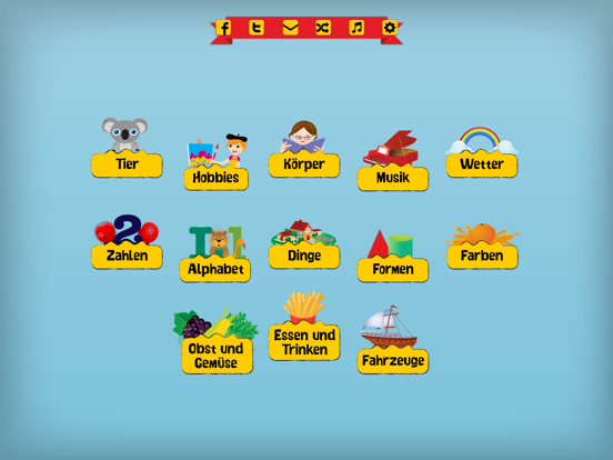 Learn German for Kids iPad screenshot