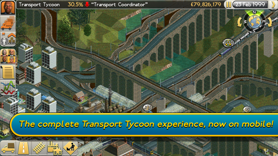 #1. Transport Tycoon (iOS) โดย: Atari