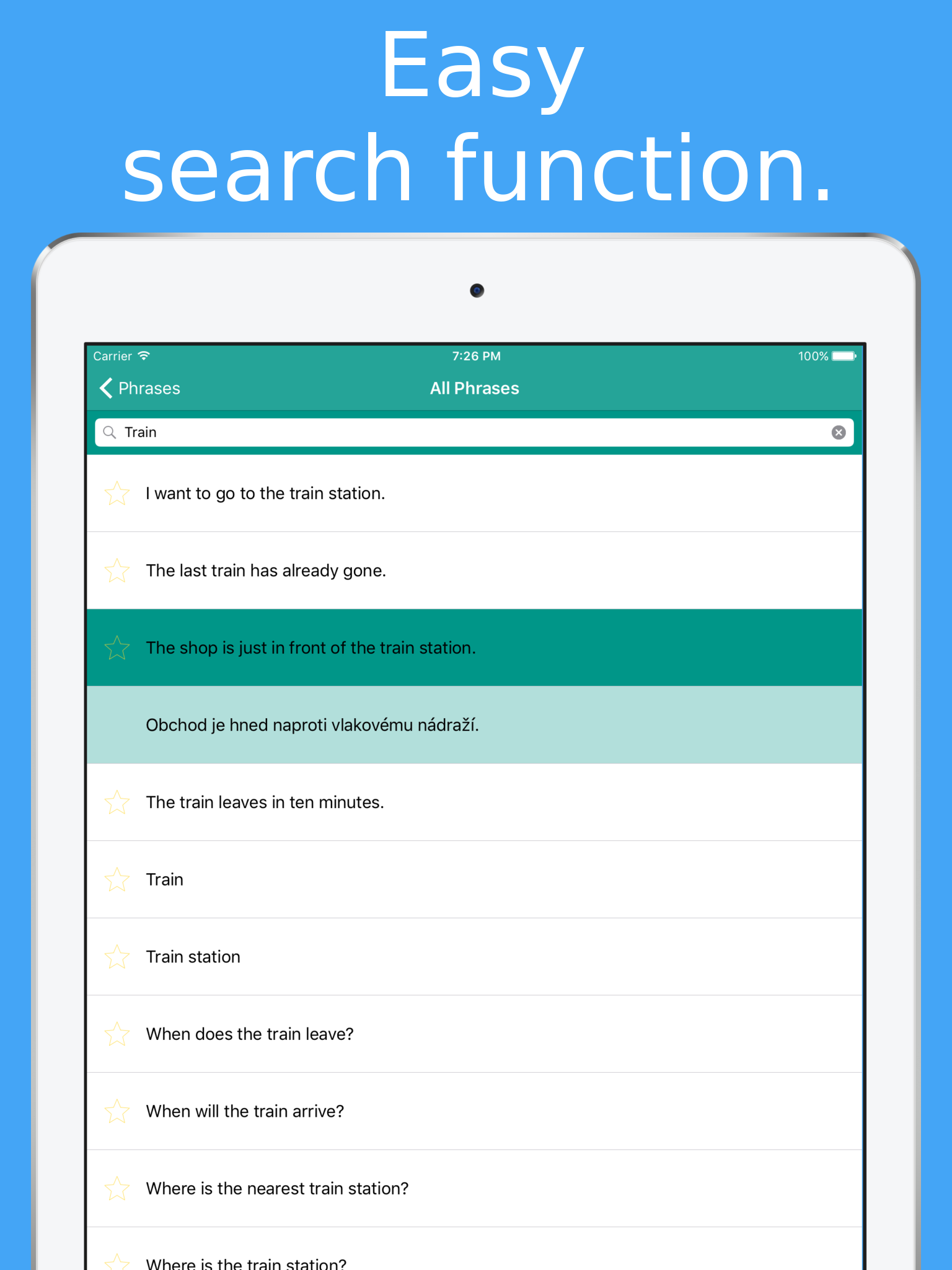 Simply Learn to Speak Czech - Travel Phrasebook screenshot 10