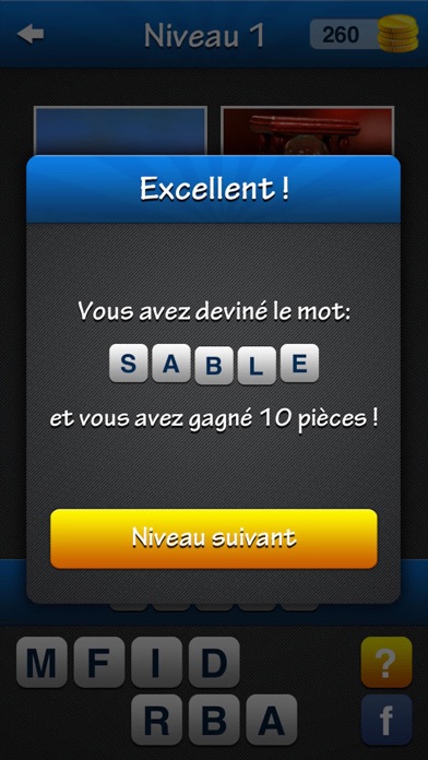 Screenshot #2 pour Jeu de mots ~ Quiz avec 4 images et 1 mot