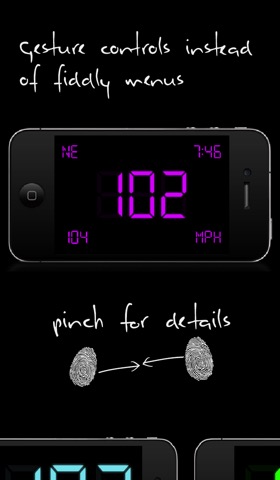 SpeedGlow Speedometer - Gesture Controlled Speedoのおすすめ画像2