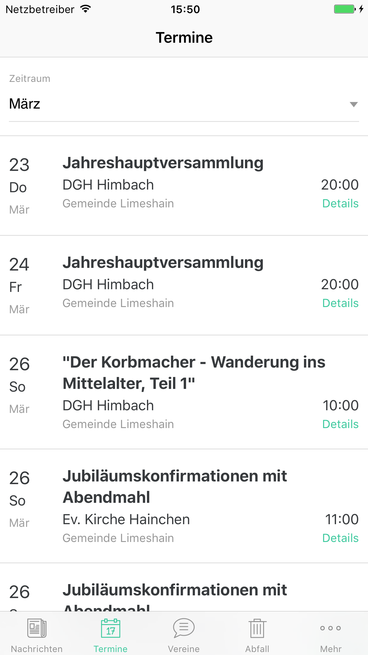 Limeshain GemeindeApp