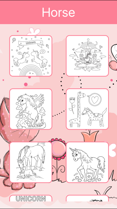 Screenshot #3 pour 123 Livre à colorier des chevaux pour les enfants