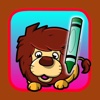 Kids Colouring Book Drawing Lion Game