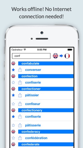 Offline English French Dictionary (Dictionnaire)のおすすめ画像1