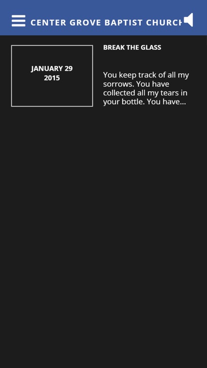 Center Grove Baptist Church