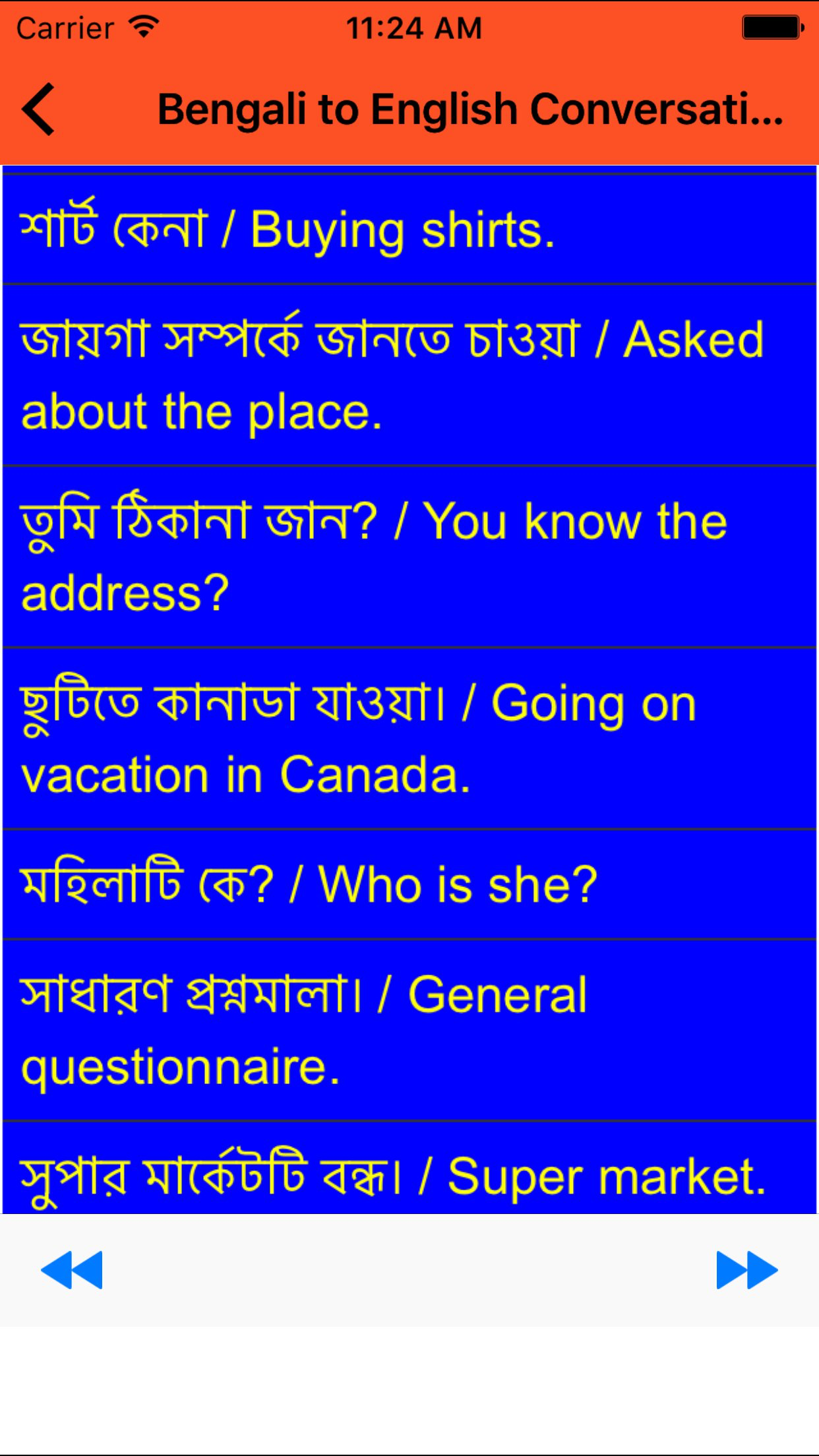 Bengali to English Conversation- Learn Bengali screenshot 3