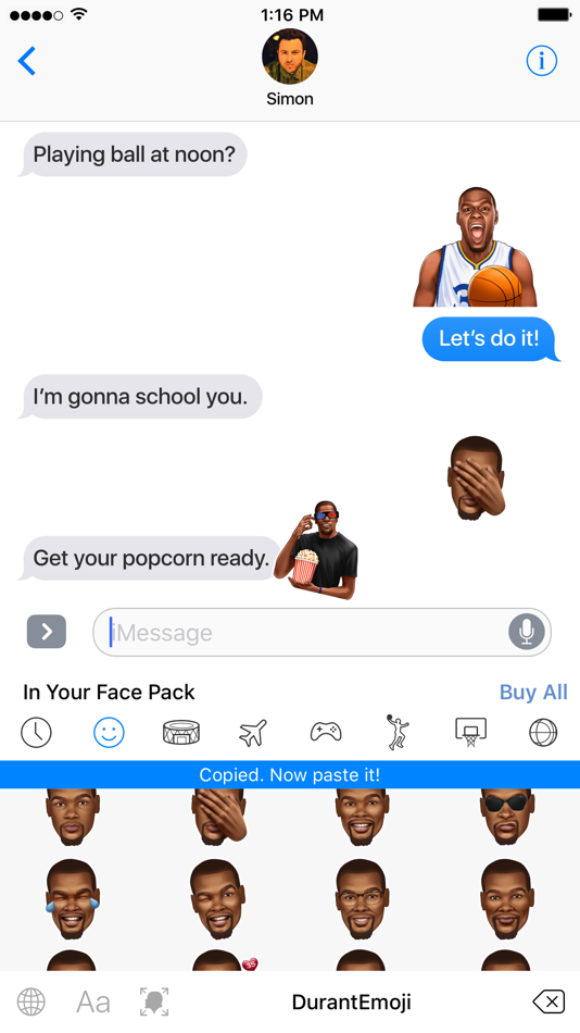 #4. DurantEmoji by Kevin Durant (iOS) 由: TikGames, LLC