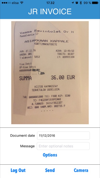 JR Invoice