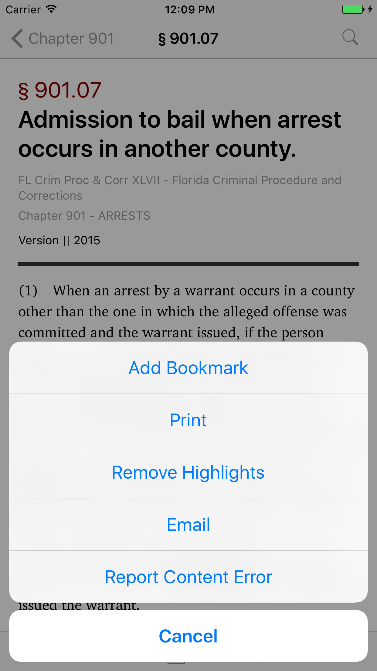 Florida Criminal Procedure and C. Code (LawStack)
