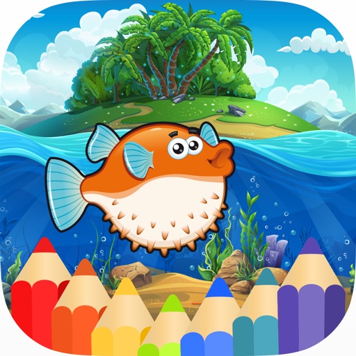 Sea Animals Coloring Game for Kids by Nuntana Siponduan