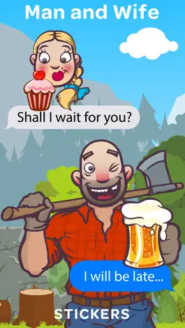 Game screenshot Stickers - Man & Wife mod apk