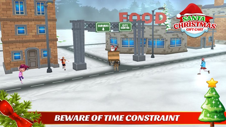 santa christmas gift cart : xmas gifts free game screenshot-3
