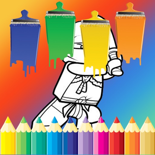 Coloring Book Kids Drawing Lego Ninjago Edition iOS App