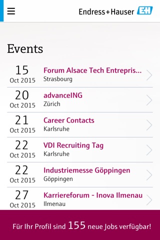 Endress+Hauser Karriere App screenshot 3