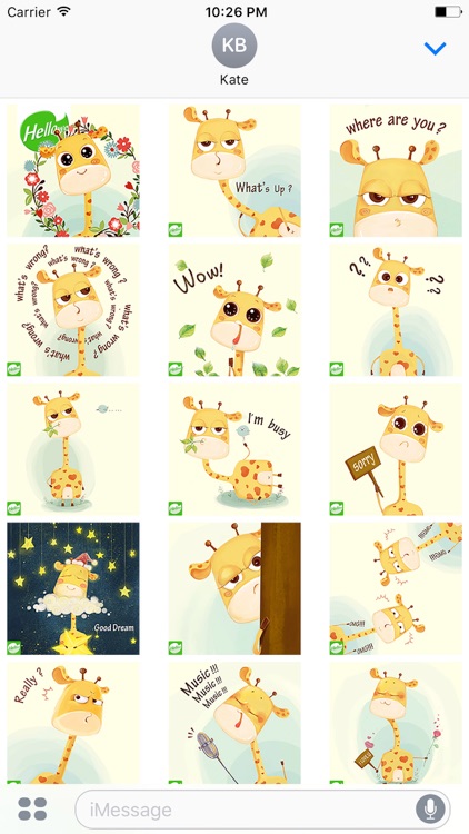 Hellowe Stickers: Giraffe