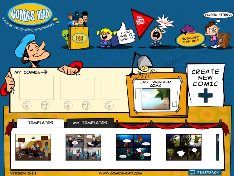 Comics Head - Create your own comic screenshot-0