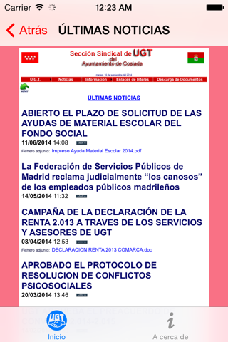 UGT Coslada screenshot 3