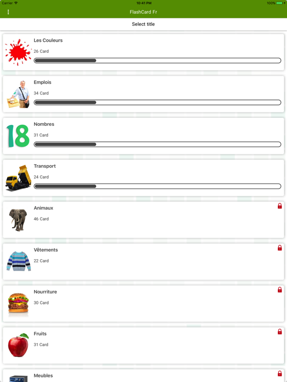 Screenshot #5 pour French Flashcard for Learning