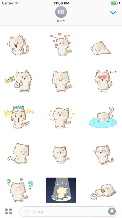 Animated The Emoticon Fat Cat Stickers