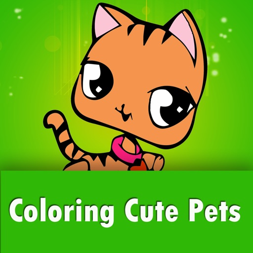 Coloring Cute Pet Icon