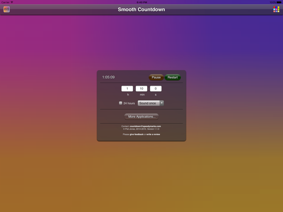 Screenshot #6 pour Smooth Countdown Lite