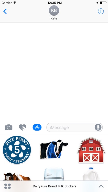 DairyPure Brand Milk Stickers