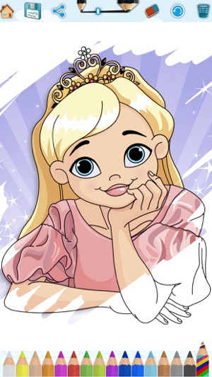 Princess coloring pages for kids – painting game(圖4)-速報App
