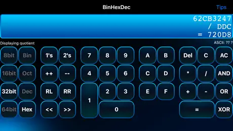 BinHexDec - Programmers Calculator