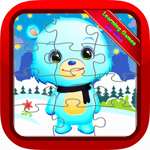 Baby Bear Jigsaw Puzzles Games for Preschool Kids iOS App