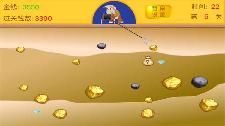Gold Miner Free：Classic dig Gems Journey
