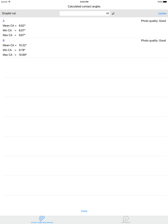 Screenshot #6 pour Joninn - Contact angles