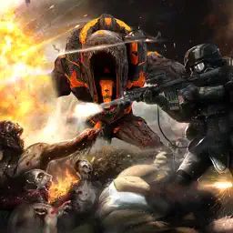 Zombie Hunter Attack On Desert Town Final Defence app icon
