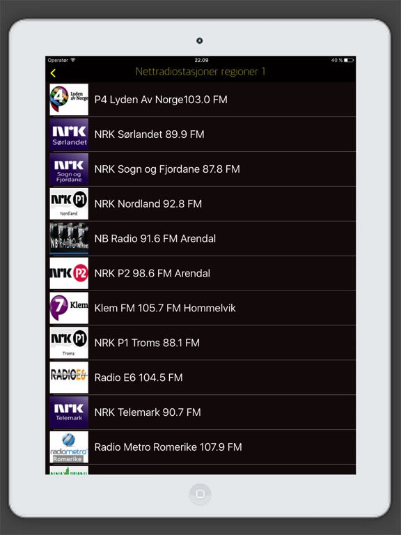 Screenshot #6 pour Radio Norge - Norske Internet Radio FM / Nettradio