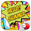 Summer Girl Stickers & Emoji Keyboard By ChatStick