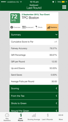 Golf Stats screenshot 3